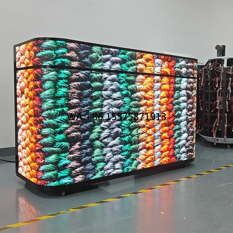 

Compact Led Dj Booth With Luminous Night Bar Best Customised Personalized Rotating Mini Elevated Equipment