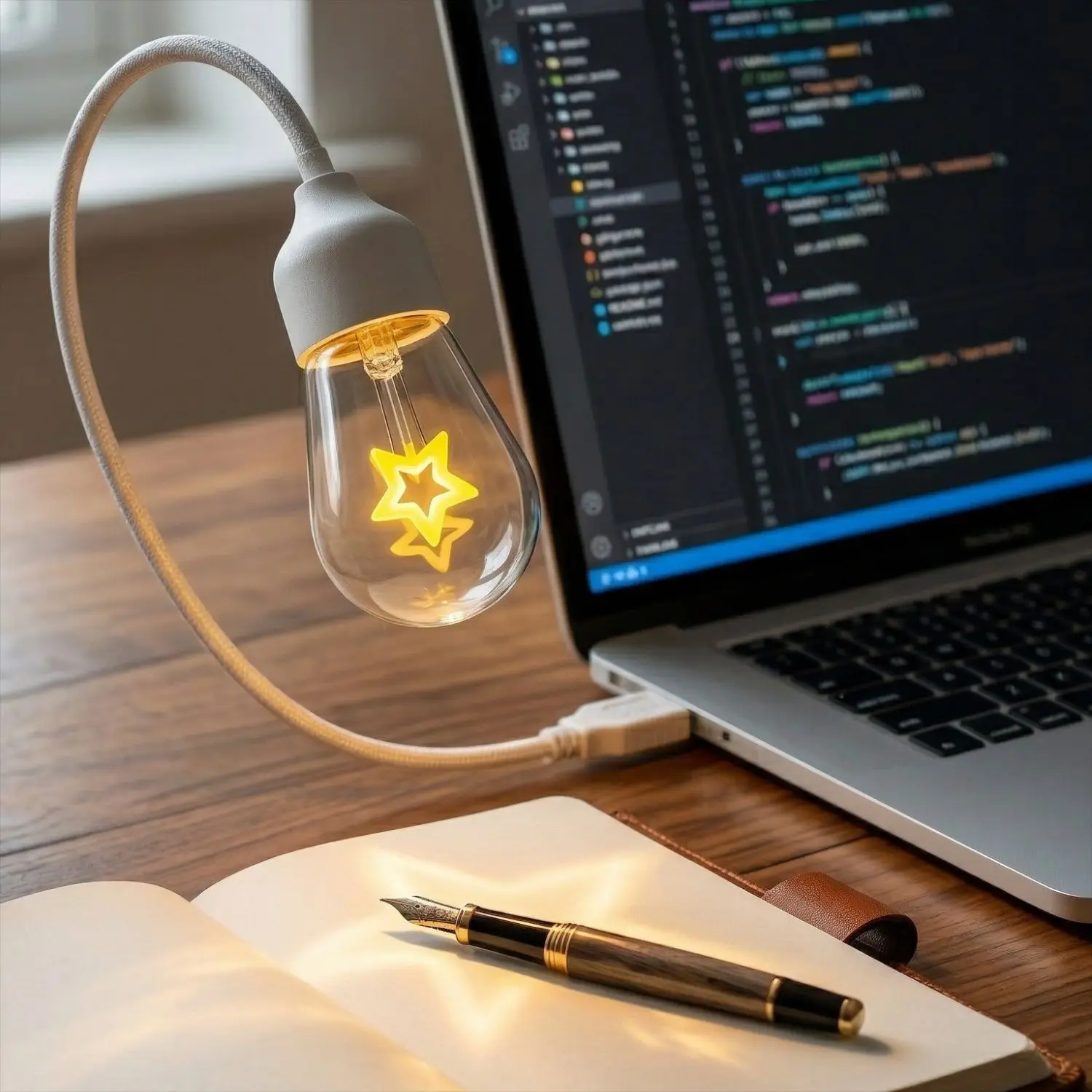 Top Quality Rechargeable USB Foldable Tungsten Filament Night Light Desk Lamp Portable Creative Eye Protection Gift for Study