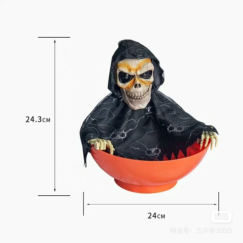 Halloween Decoration Glowing Swing Electric Fruit Platter Ghost Party Terrifying Atmosphere Shooting Scene Decoration Props