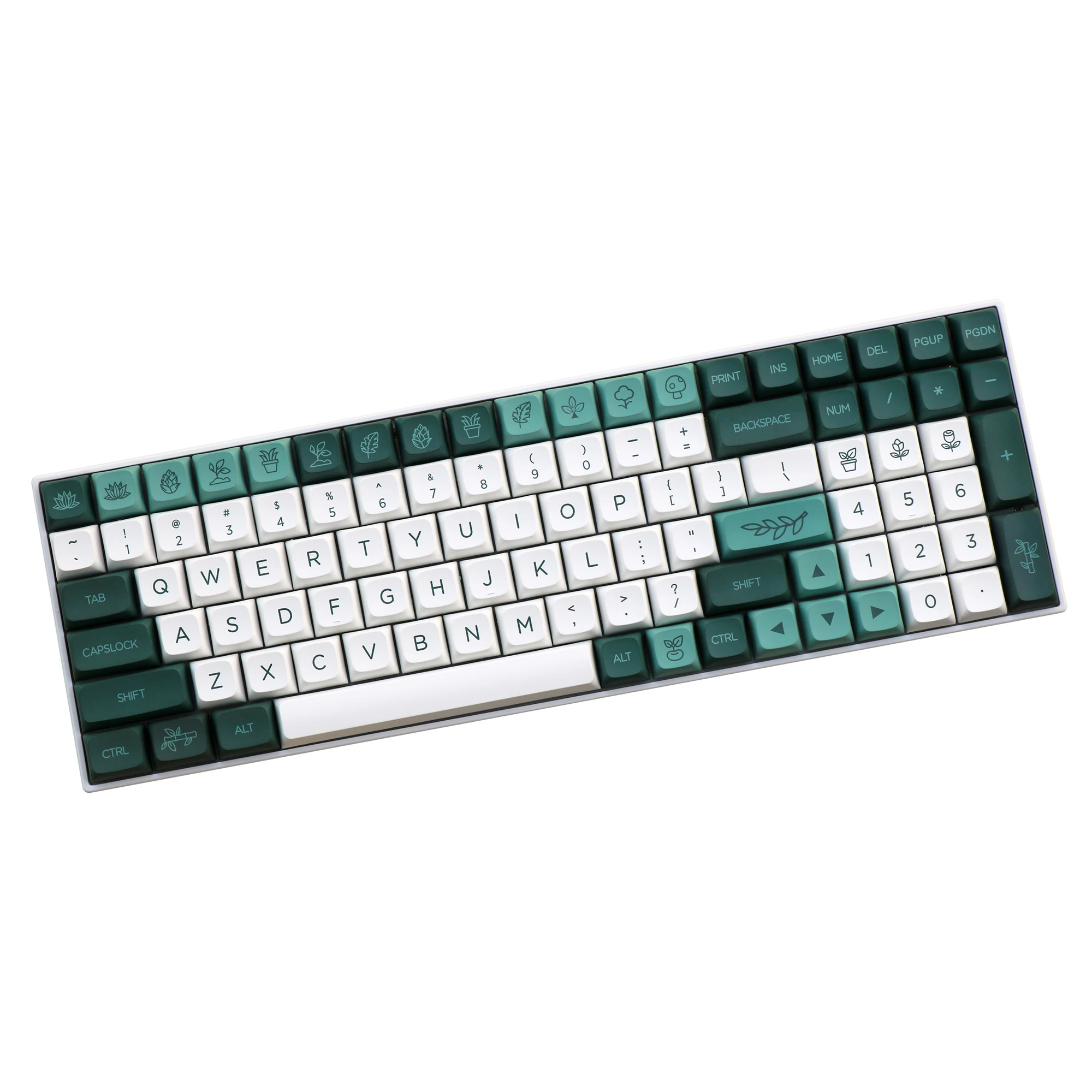 Go! 138 Botanical XDA Keycaps PBT Dye-Sublimated XDA Profile For Filco/DUCK/Ikbc MX Switch Mechanical Keyboard