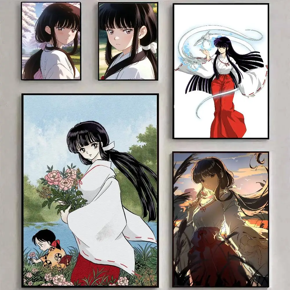 Anime I-Inuyasha K-Kikyo Art Sticky Wall Waterproof Home Living Room Bedroom Bar Aesthetic Decoration