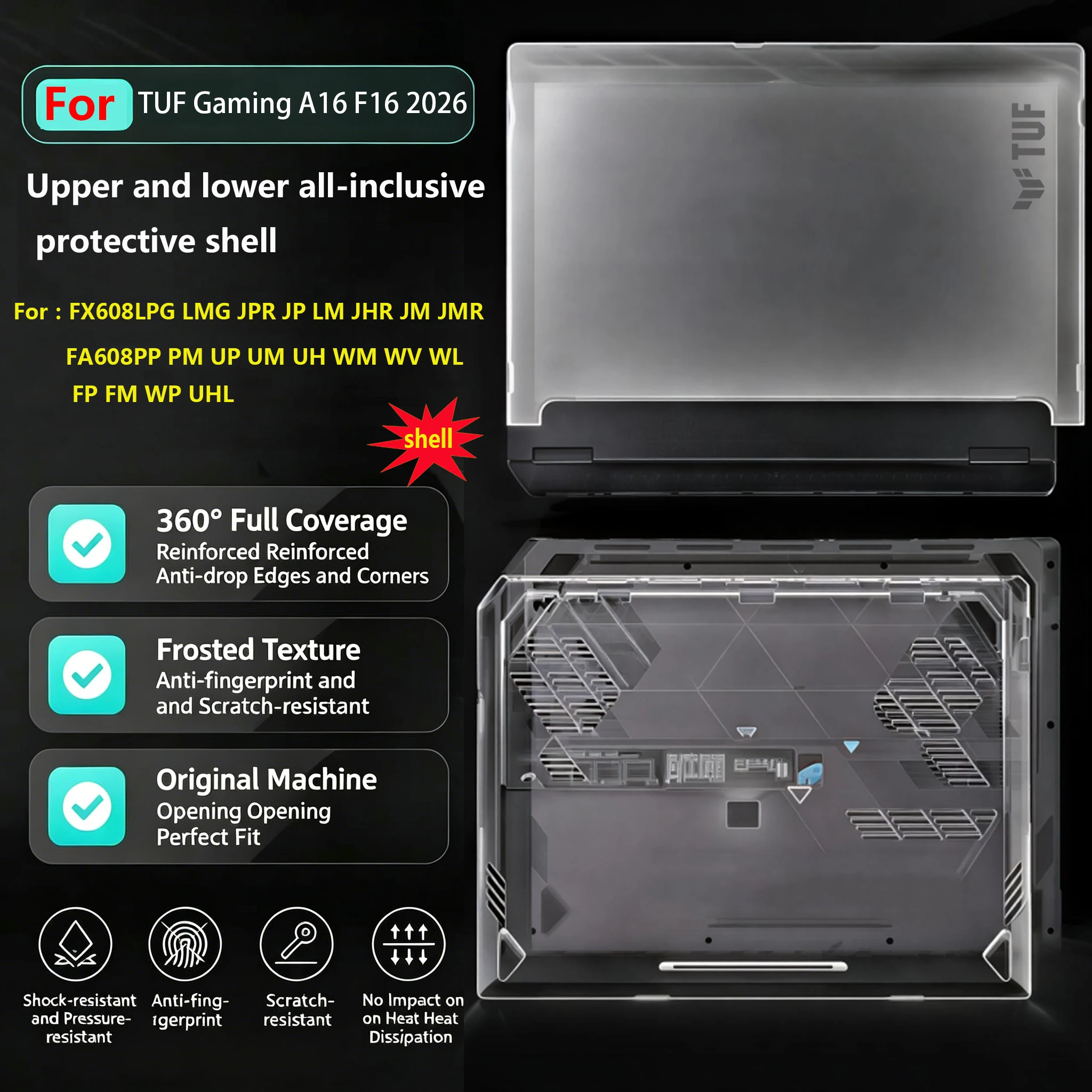 for-asus-tuf-gaming-a16-f16-2025-2026-laptop-hard-shell-case-fx608lpg-lmg-fa608fm-matte-full-body-anti-fingerprint-protector