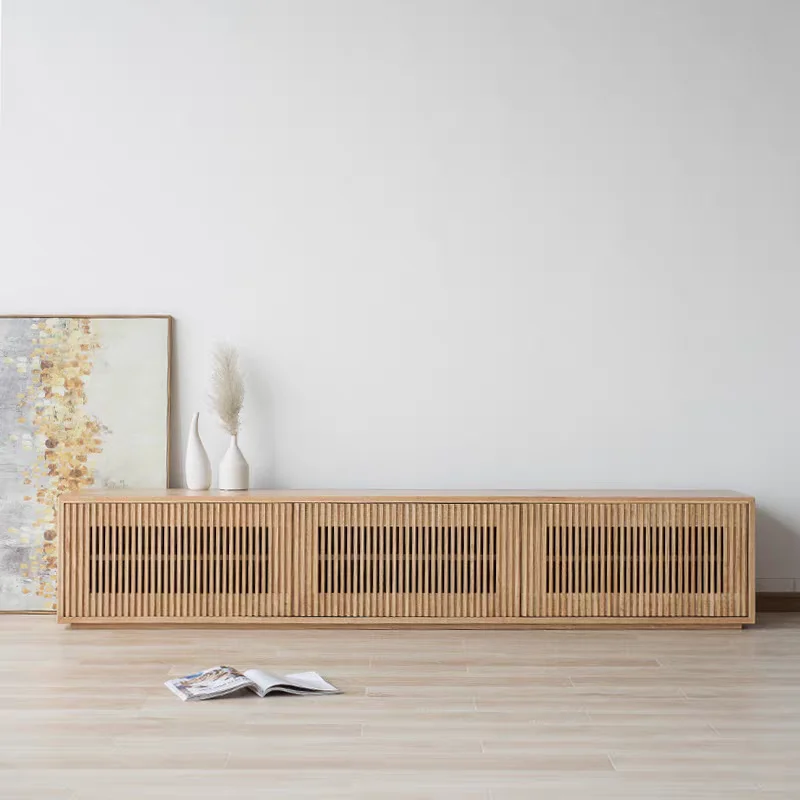 Modern Solid Wooden Latest Design Simple Tv Cabinet Luxury Vintage  Living Room Home Made Tv Stands