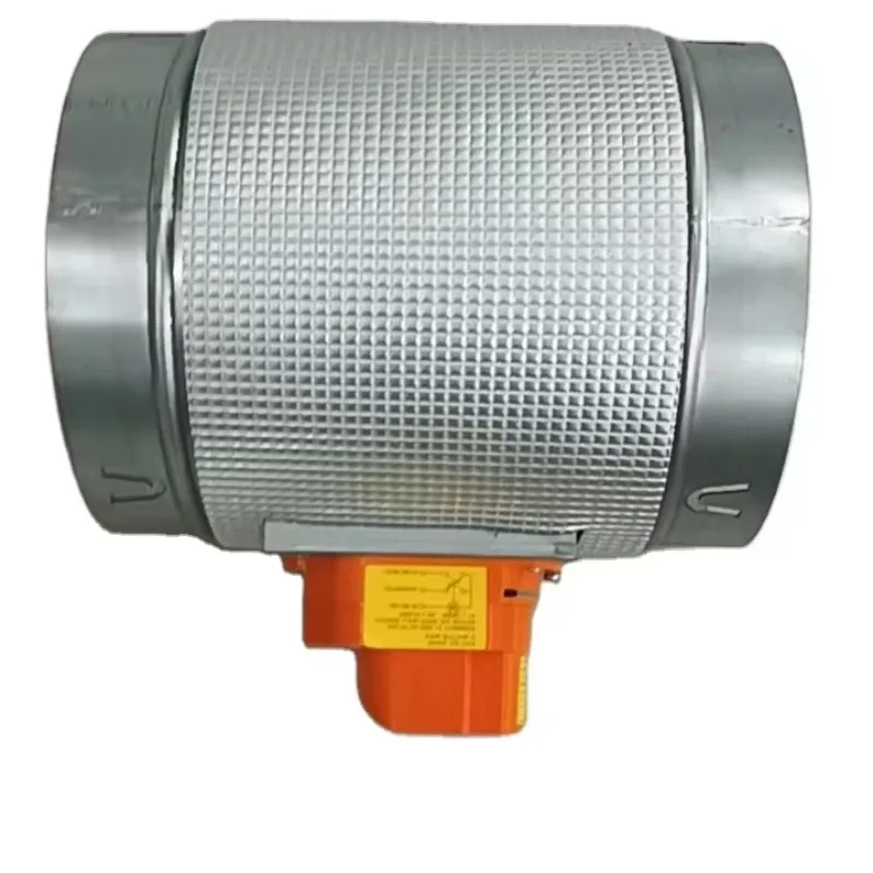 Galvanized Steel Round Ventilation Pipe 24V Motor Modulating Control Air Volume Damper for HVAC Systems Ceiling Mounted