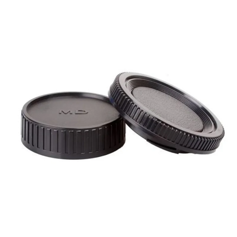 1Pair camera Body cap + Rear Lens Cap for Minolta MD Leica for Pentax Olympus Micro M4/3 Fuji C-Y M39 Camera Mount