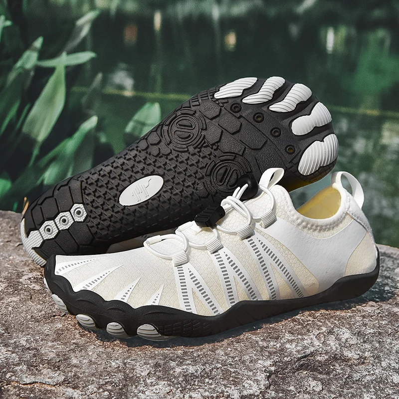 

Canyoning Shoes Men Breathable Lightweight Anti-slip Hollowed-out Outdoor Wading Shoes Men Flat Breathable Hiking Shoes Men