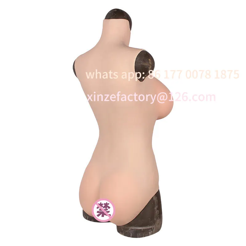 Customizable swimsuit triangular one-piece breast prosthesis, fake yin men's fake lady panties, fake breasts, cross-dressing sil
