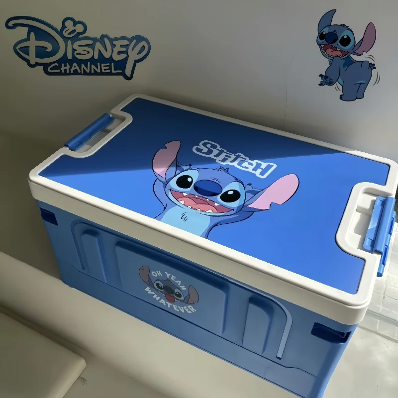 

Disney Stitch Camping Storage Box, Outdoor Folding Car Camping Equipment Storage Box, Portable and Ready to Sit, Holiday Gift