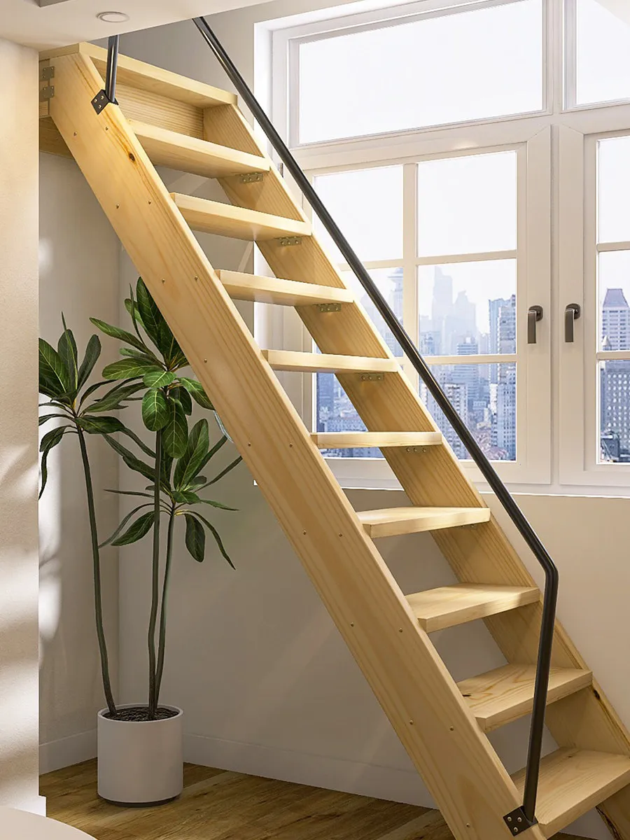 Customized household attic, balcony, partition ladder, indoor enlarged tread, integral stairs, upper and lower ladders