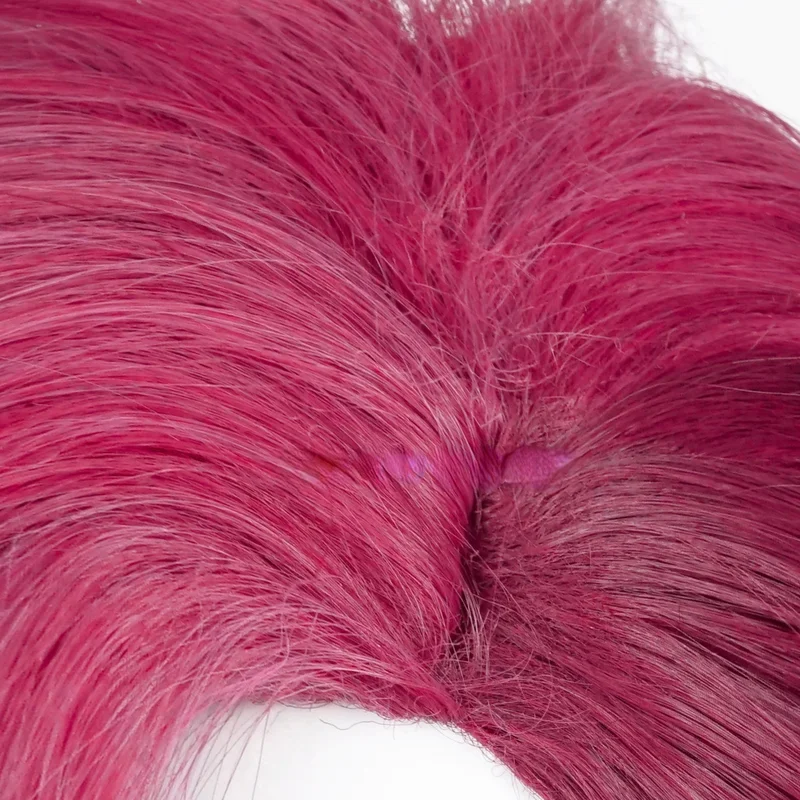 Gioco LOL Arcane Vi parrucca Cosplay VI 30cm rosa profonda corta resistente al calore capelli sintetici donna e uomo parrucche gioco di ruolo