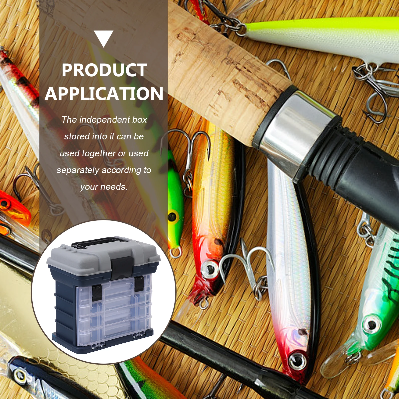 

1pc Large Capacity Multi-Layer Fishing Bait Storage Organizer Portable Fishing Tools Container Outdoor Fish Hook Box