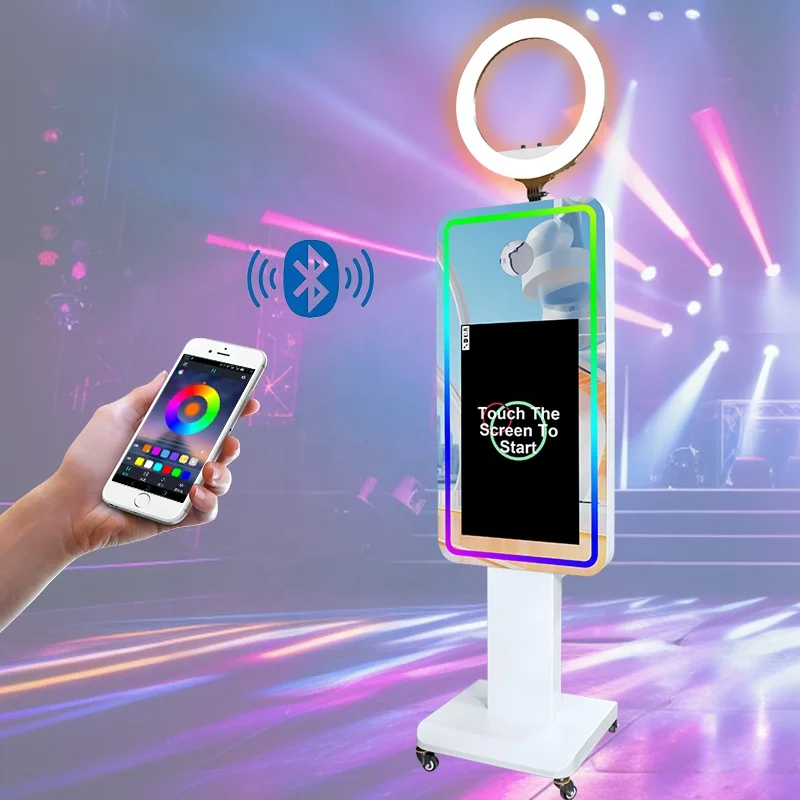 Photo Booth Manufacturer Supply Digital DSLR Selfie Photo Booth Machine Portable Touch Screen Magic Mirror Photo Booth