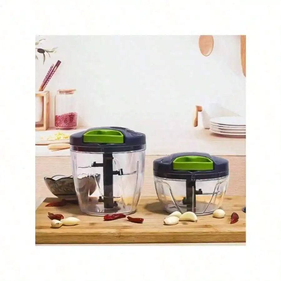 Multi-Functional Food Chopper - Effortless Vegetable Cutter, Onion Slicer, Garlic Crusher, Meat Grinder, Cheese Slicer, And Sala