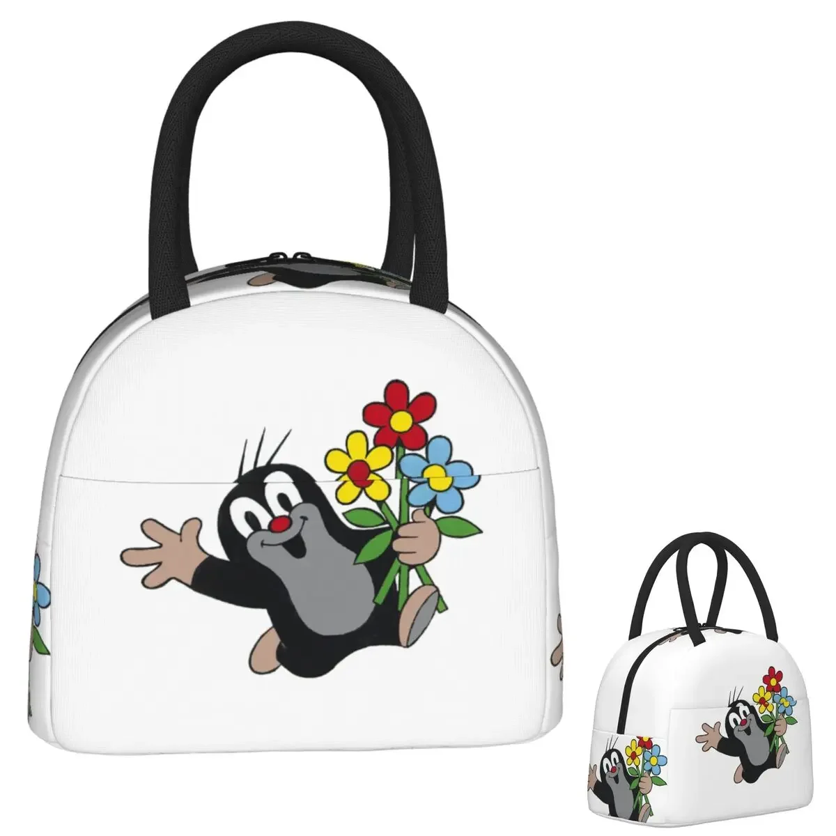 Mole Happy Krtek Insulated Lunch Bag for Women Children Leakproof Food Boxes Thermal Lunch Box Tote