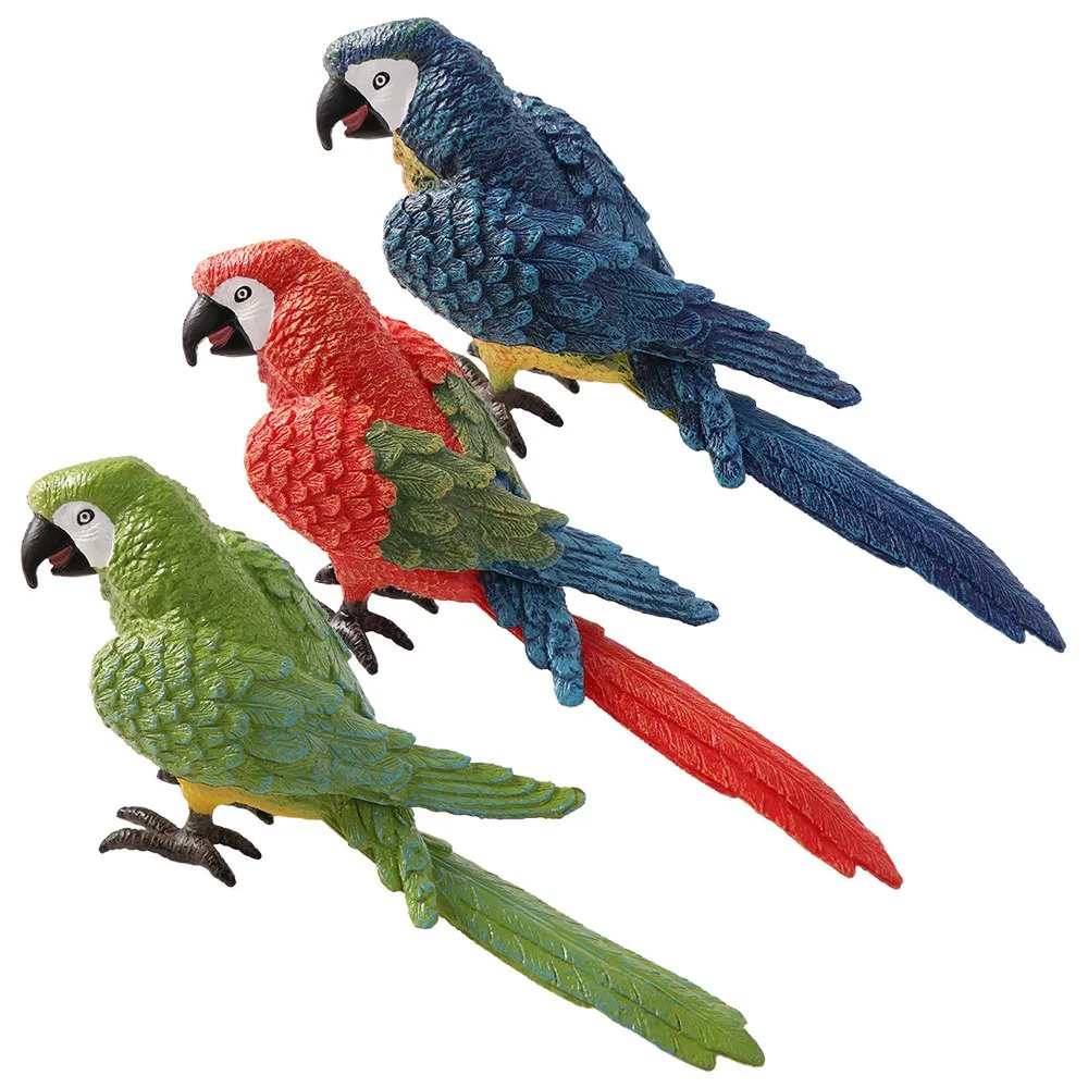 

Crafts Cute Artificial Parrot Model Fake Creative Bird Statue Simulated Exquisite Lawn Figurine Home