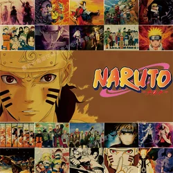 Naruto Poster Sasuke Anime Around Naruto Bedroom Boy Girl Creative Wall Decoration Naruto Surrounding Kraft Wall Stickers Mural