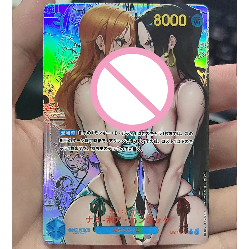 Tarjetas de colección DIY ACG One Piece Anime Nami Rebecca Perona Ulti Sexy Premium Flash juegos juguetes vacaciones regalos de cumpleaños