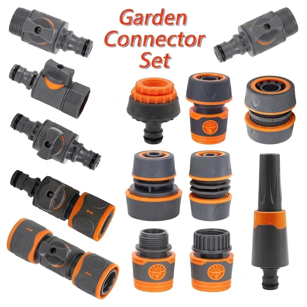 1 Pcs 1 2 3 4 1 Inch Garden Hose Quick Connect Adapters EU BPS Threaded Fittings Compatible with Faucets Spray Guns Water System
