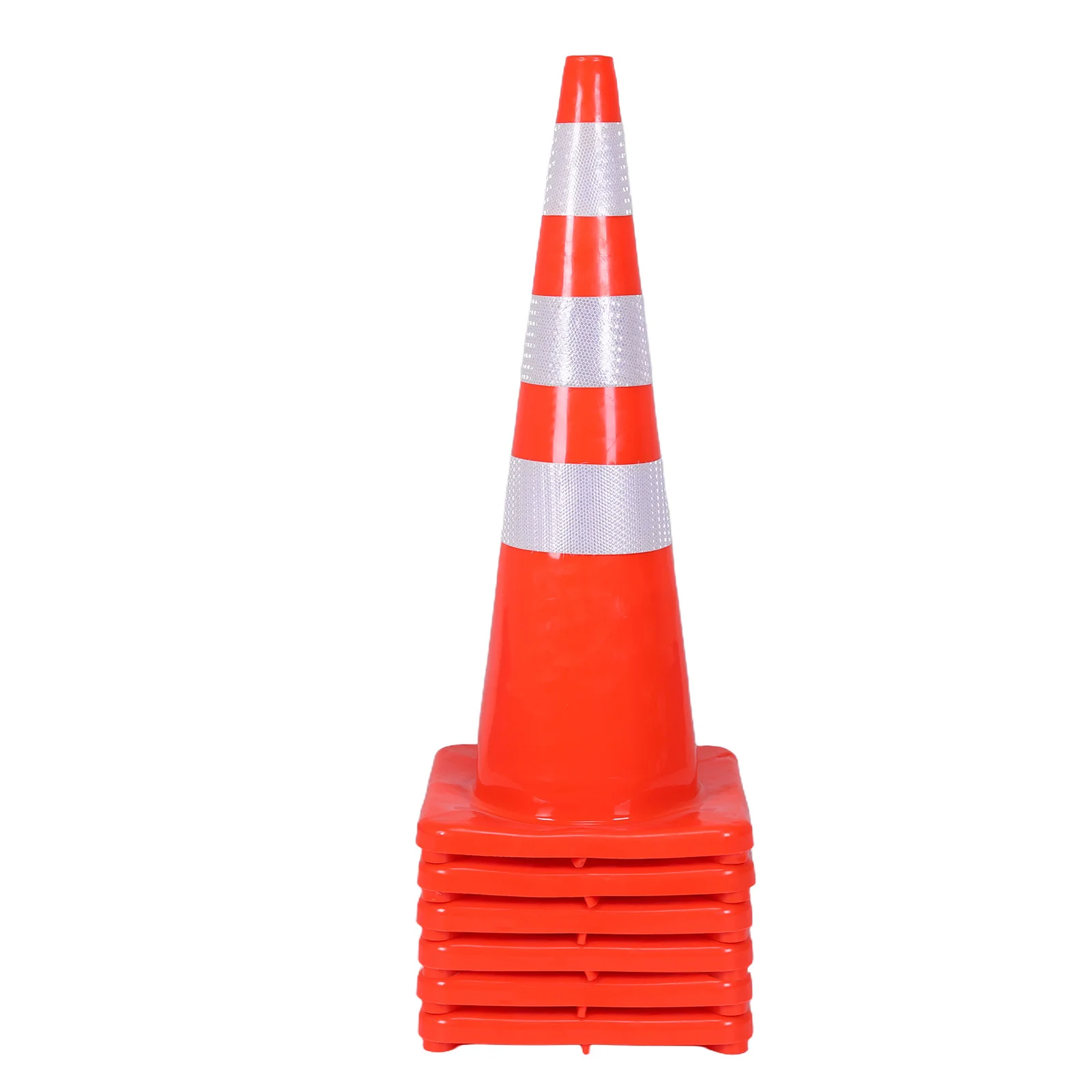 

35 Inch 6 Pack Traffic Safety Cones with Reflective Collars Multi Purpose Cones for Traffic Control Driveways and Parking Lots