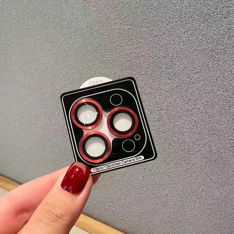 1-3 個のカメラレンズプロテクター 17 16 15 14 プロマックスプラス 12 13 ミニフルカバーレンズリング保護ガラスキャップ簡単なインストール
