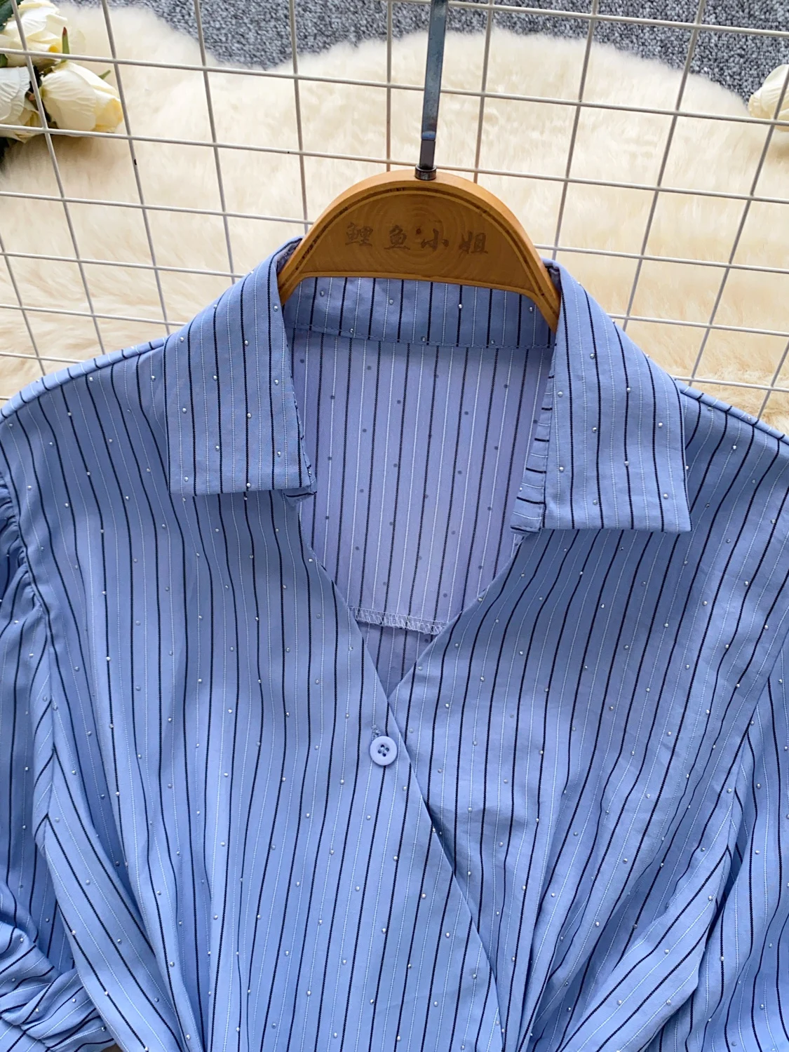 French Style Slim Fit Shirt Wo - Summer Clothing Work recension och pris