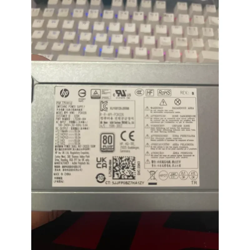 New Original 550W Power Supply for HP PCK026 L75200-004 Compatible Replacement PSU Module High Efficiency Stable Performance