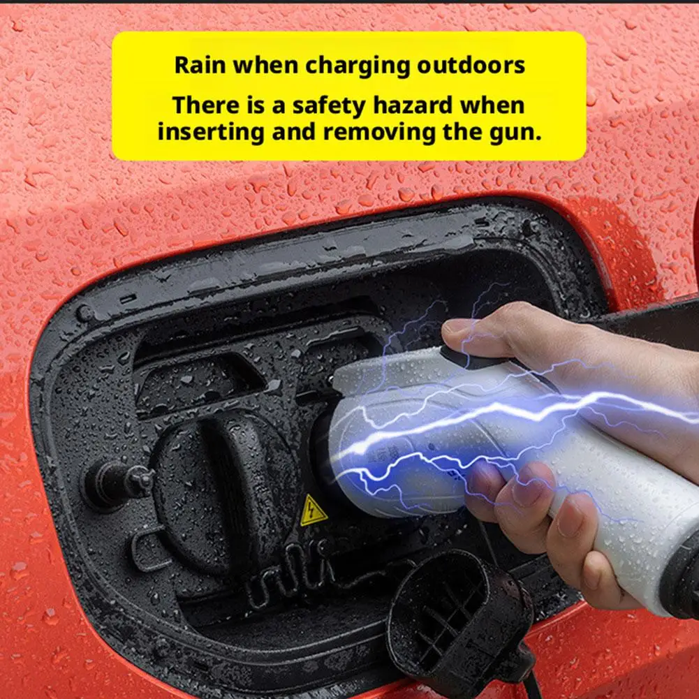 الطاقة سيارة شحن ميناء غطاء حامي مقاوم للماء ل Lixiang L6 L7 L8 L9 شحن بندقية غطاء المطر #4