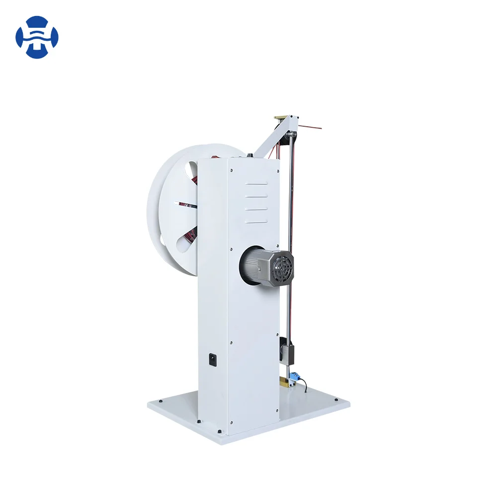 120W Electronic Wire Prefeeder Automatic Cable Feeding Rewinding Unwind Machine HS-FXJ1 Cable Wire Pay-Off Rack for Winding Use