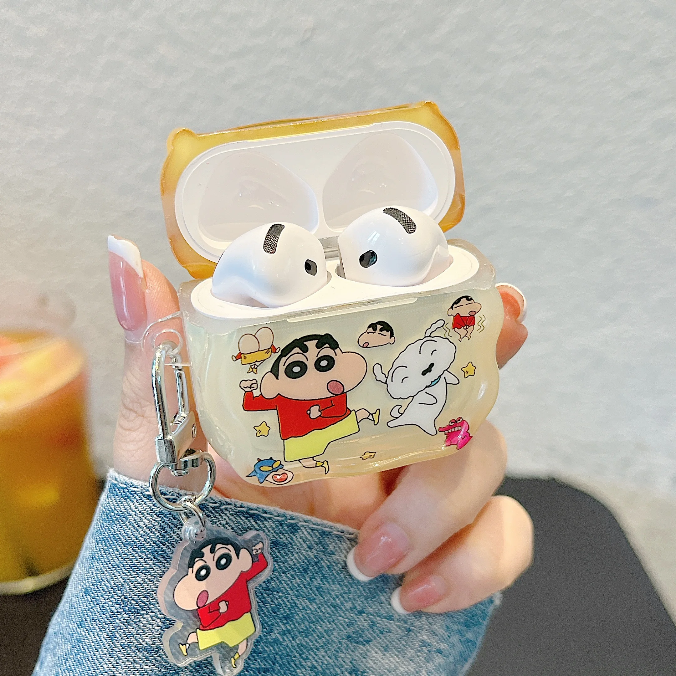 

Cute Cartoon Animation Wireless Headset Protective Cover for AirPods 1 2 3 Pro AirPods 4 and Pro2 Convenient To Carry