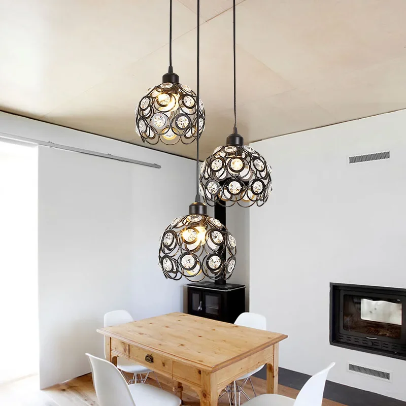 

Nordic Simple Modern Dining Room Lamp Study Coffee Shop Creative Personality Three Decorative Lamps