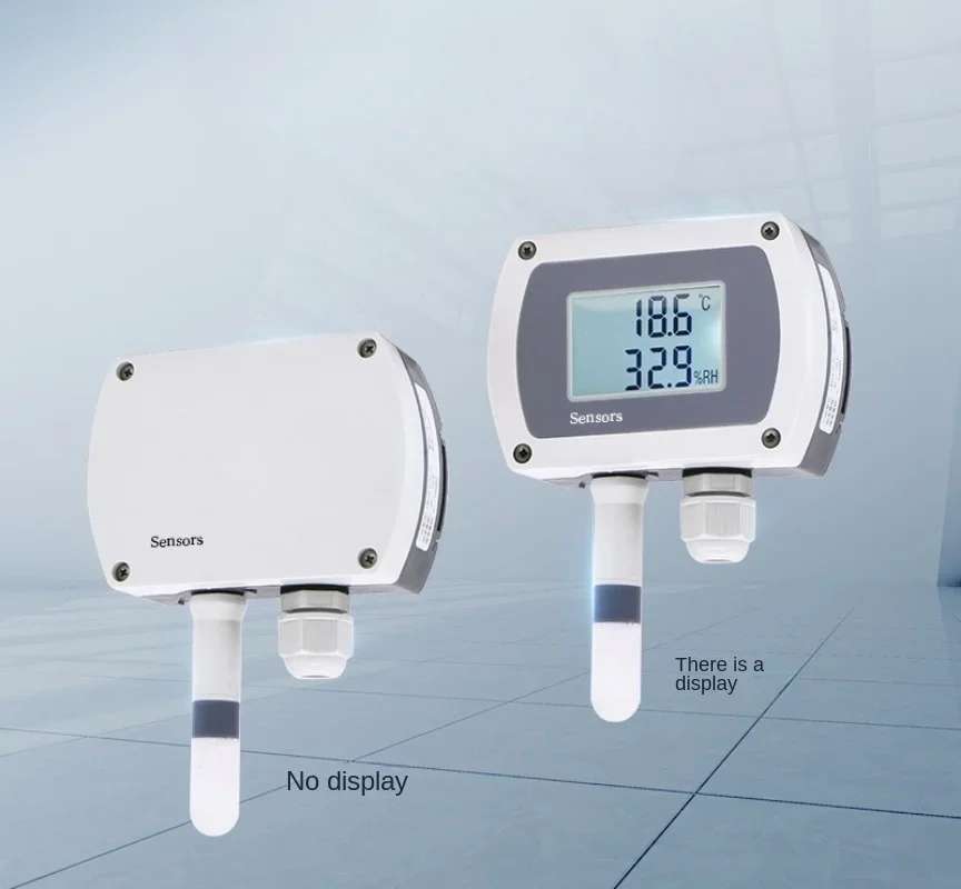 CWS19 Wall-mounted Temperature and Humidity Transmitter 485 LCD Display 4-20 Temperature and Humidity Sensor Rail Installation