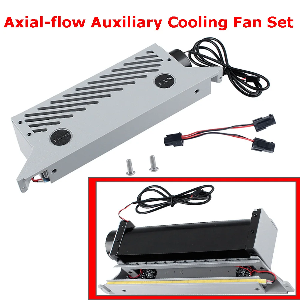For A1 Axial-flow Auxiliary Cooling Fan Set with High-Brightness LEDs 3D Printer 24V Large-Area Heat Dissipation Accessories
