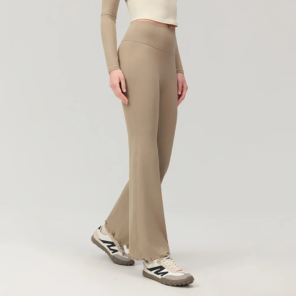 Lace Toe Opening, High Waist, Hip Lifting, Anti Roll Edge, Worn Outside, Running Pants, Fitness Micro Pull Pants