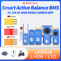 DALY BMS Lifepo4 4S 12V 40A 60A 100A 150A 200A 8S 16S 24S Active Balance BMS for Lifepo4 3.2V Li-ion 3.7V LTO battery