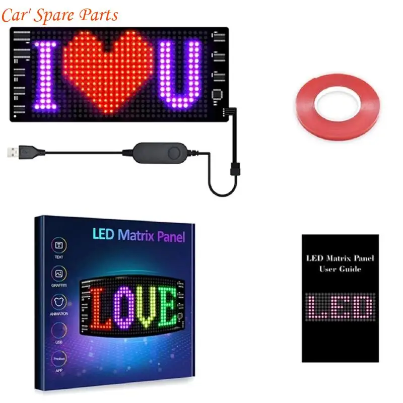 Y4UA Programmable Car LED Soft Screen High Brightness Waterproof For Advertising And Signals