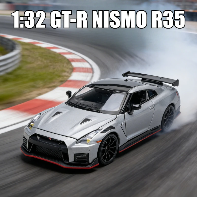 1:32 GT-R NISMO R35 Sports Car Alloy Model Diecasts Metal Toy Car Vehicles Model Simulation Collection Childrens Toy Gift