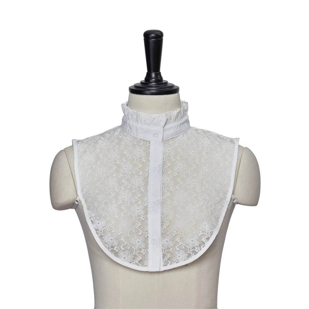 

Cosplayitem Detachable Lace Fake Collar Stand Collar Shirt Top Collar Half Shirt Fake Collar For Women Men