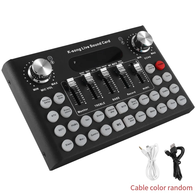 AD45 F007C รุ่นภาษาอังกฤษมืออาชีพสะดวกคอมแพคเดสก์ท็อปการ์ดเสียงร้องเพลงการ์ดเสียงเดสก์ท็อปการ์ดเสียงมิกเซอร์สำหรับ Li