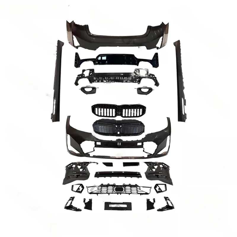 High Quality 3 Series G20 LCI MT Style Upgrade Body Kit Front Rear Bumper Side Skirt Auto Exterior Conversion Accessories