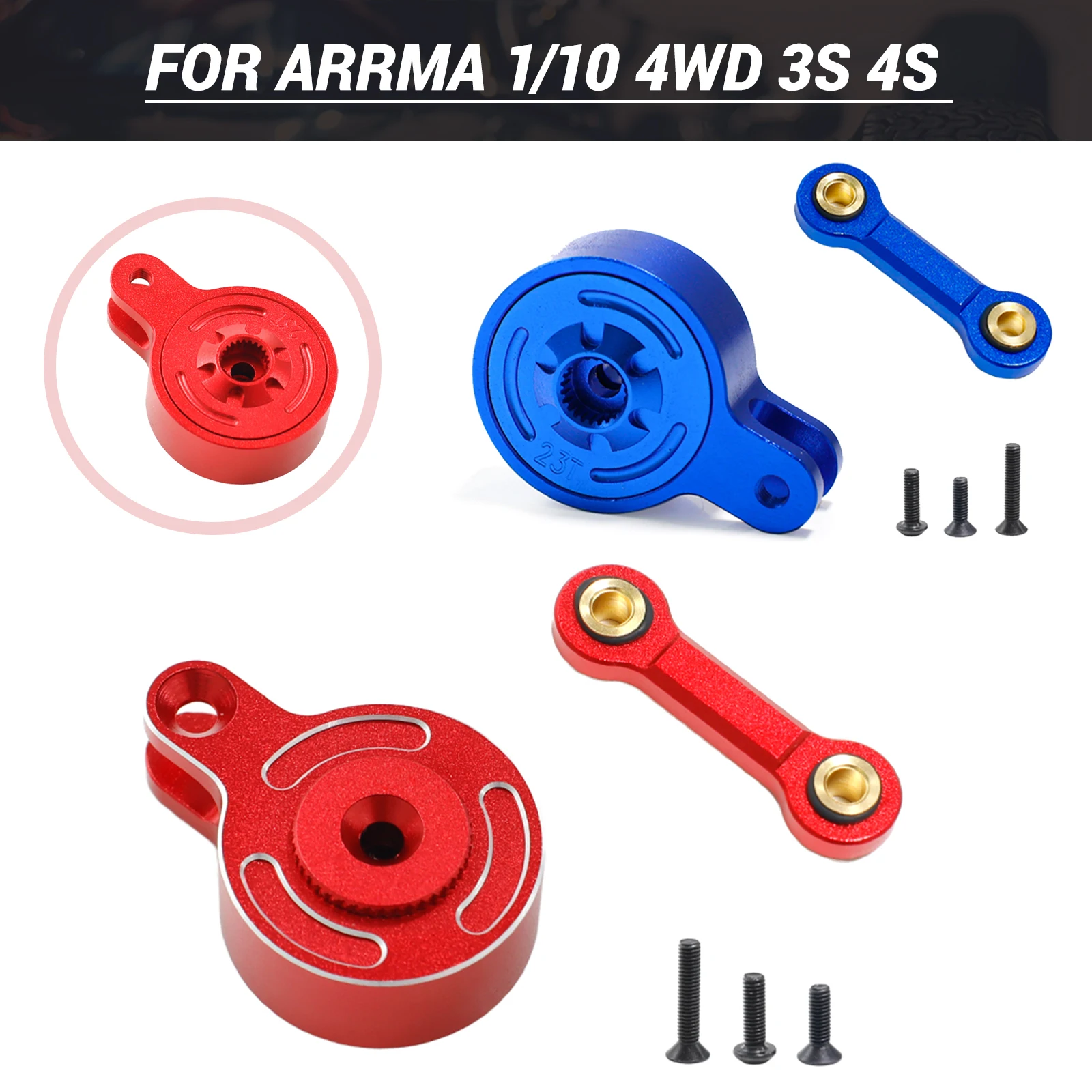 23T 25T Universal Servo Saver Aluminium for Arrma 1/10 4WD 3s 4s