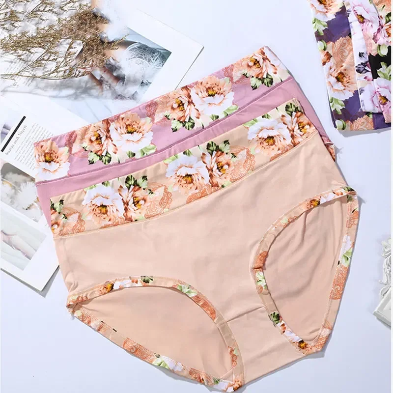 Women Underwear Cotton Sexy Briefs New Big Size Panties Ladies Lingeries Print Panty 4XL-13XL Underpants for Women Female Shorts