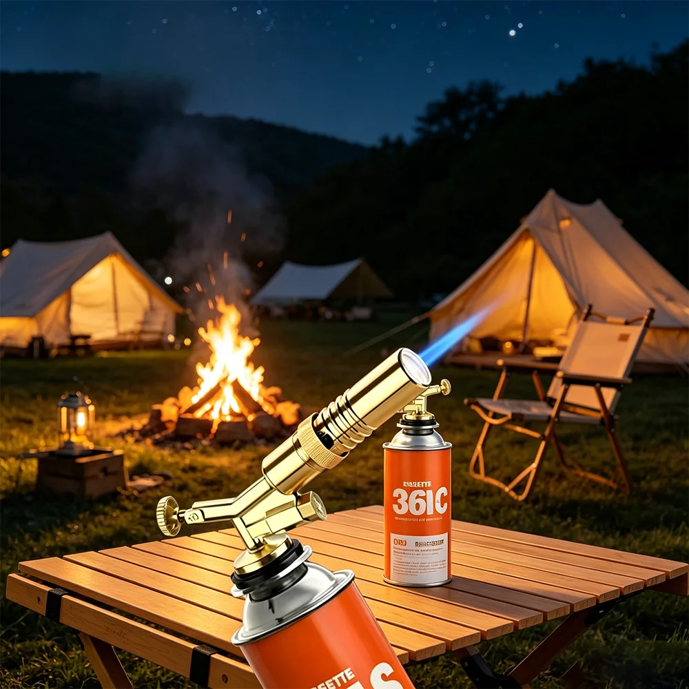 Household Cassette Gas Blow Torch, Portable Ignition Torch Lighter for Pig Hair Removal Multipurpose Gas Torch for BBQ Camping image 2