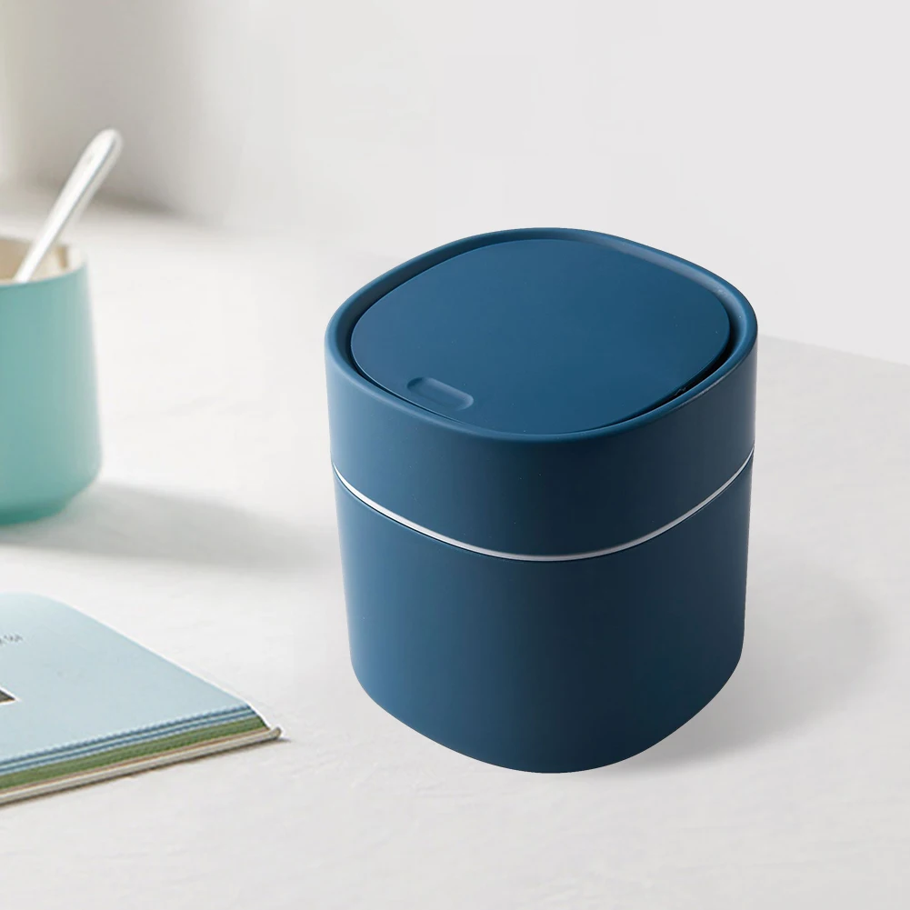 Mini kosz na śmieci z pokrywką, plastikowy kosz na śmieci na biurko, kosz na śmieci w stylu nordyckim, kosz na śmieci z wyjmowaną pokrywką do biura, łazienki, toaletki.