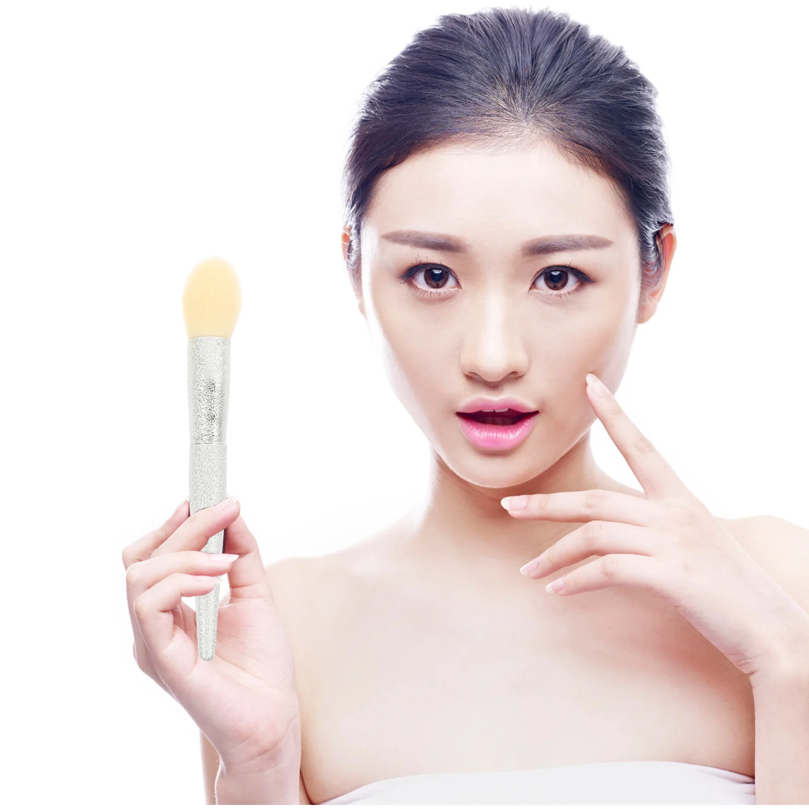 1 set 1 Set Of Makeup Brush Set Long Handle For Women Face Eye Blusher Powder Application Portable Tools Girls Beauty