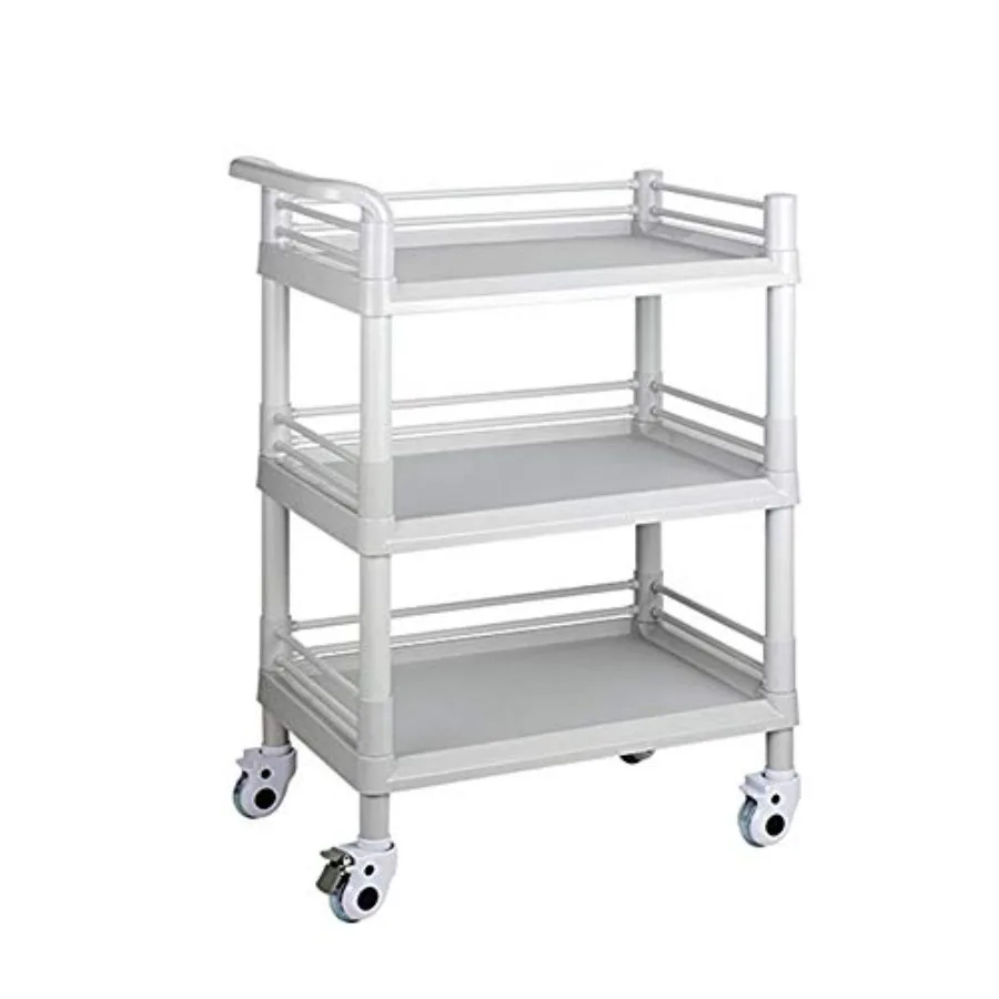 

Hotel Food Collection cart, Movable Hand Trucks and Kitchen Trolleys - Multi-Purpose Beauty Salon Utility Cart, ABS Rolling Sto