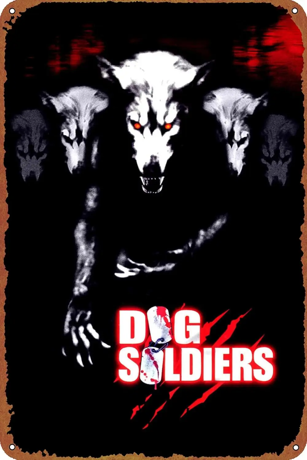 Dog Soldiers Metal Tin Sign Garage Sign Wall Decoration Old Car Shop Movie Poster Oil Station Sign 8 × 12 inches sign sign sign