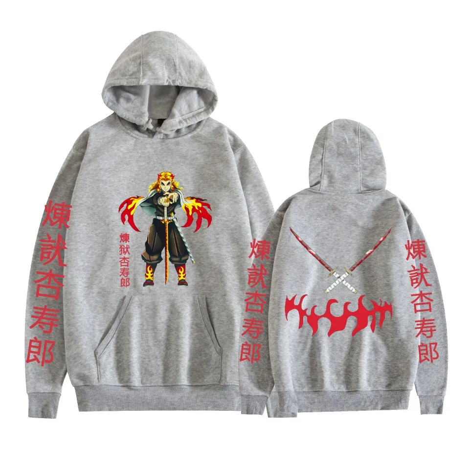 Demon Slayer Character Anime Impressions Women's Clothing Fashion Sports Street Clothing Casual Hoodies