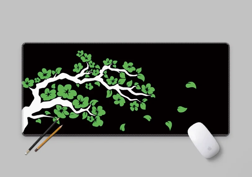 

Cherry Blossom Sakura Deskmat Natural Rubber Laptop Office Gamer Accessories Pad on The Table Kawaii Gaming Keyboard Computer