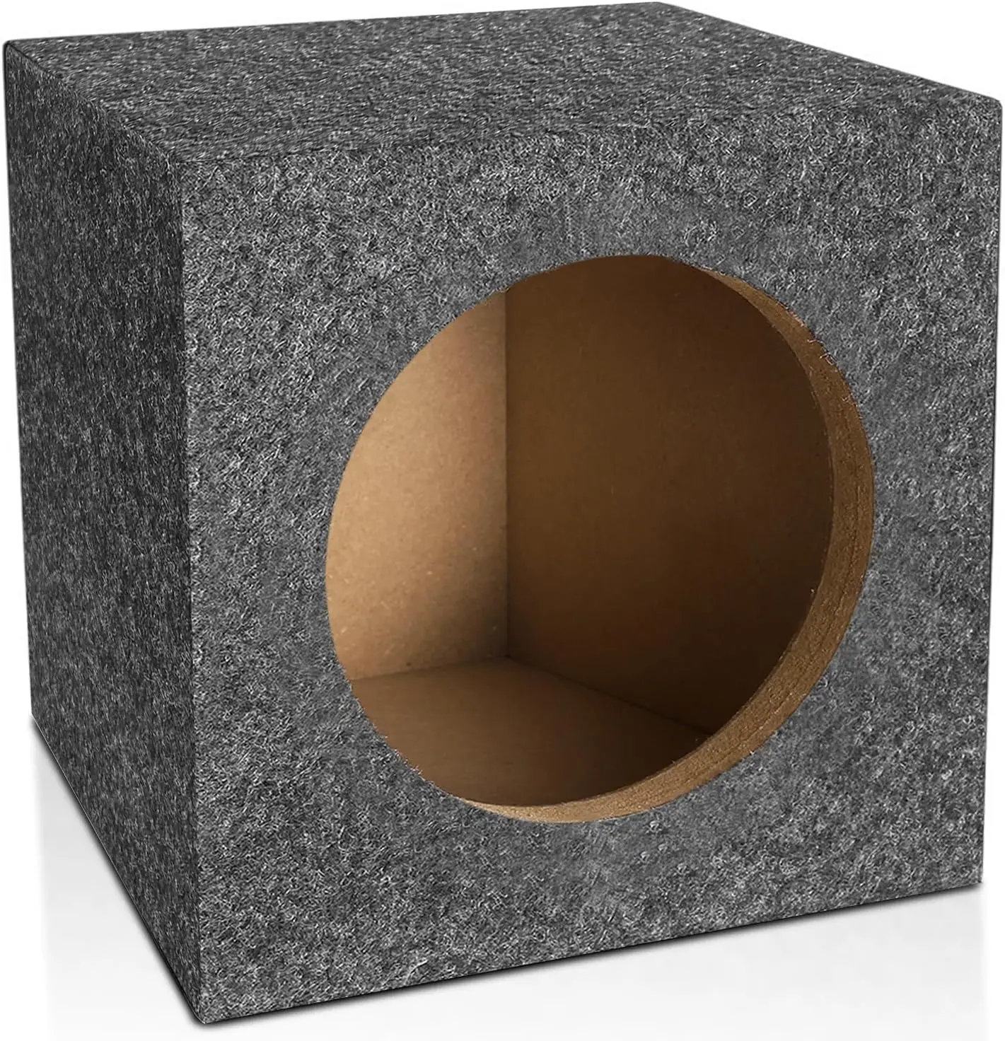 

6,5-дюймовый автомобильный аудиодинамик с вентиляционным отверстием и звукопоглощающим хлопком, отделка серым ковром для установки своими руками