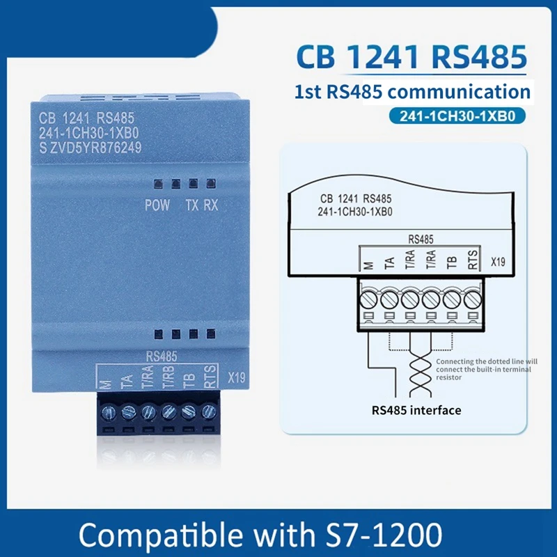 A82Z-CB 1241 RS485 Signal Board 241-1CH30-1XB0 Compatible for S7-1200 CPU 1214 Communication Module